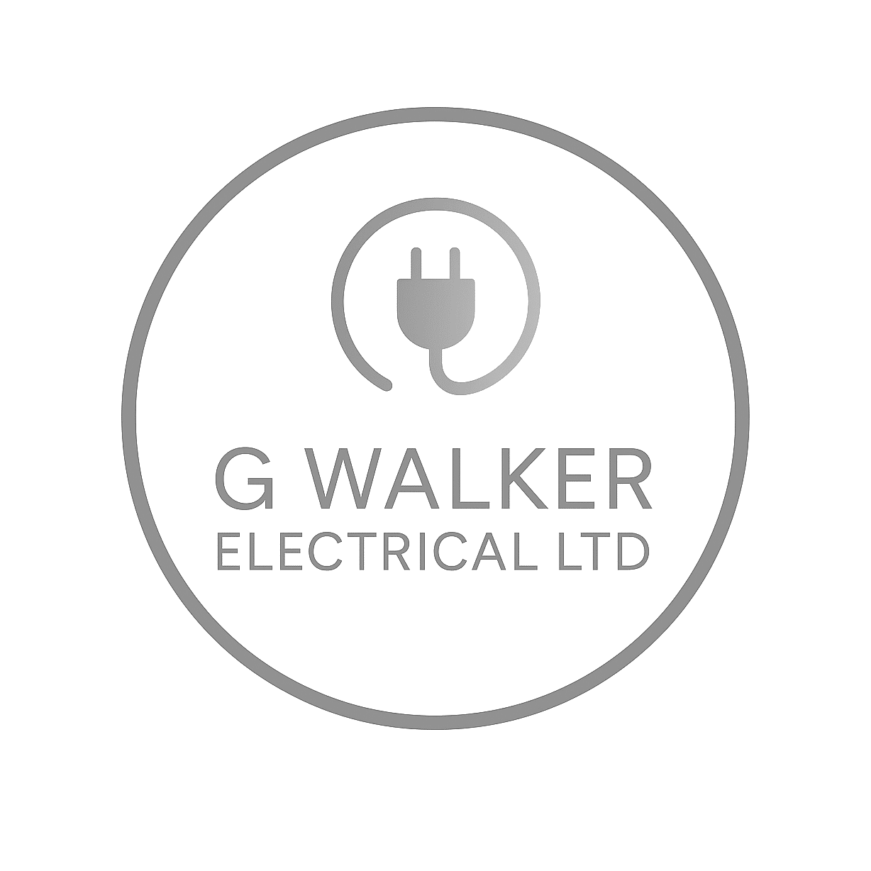 gareth walker electrical ltd logo upscaled transparent light greyscale